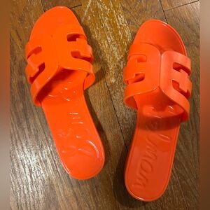 Sam Edelman Orange Bay Jelly Sandals